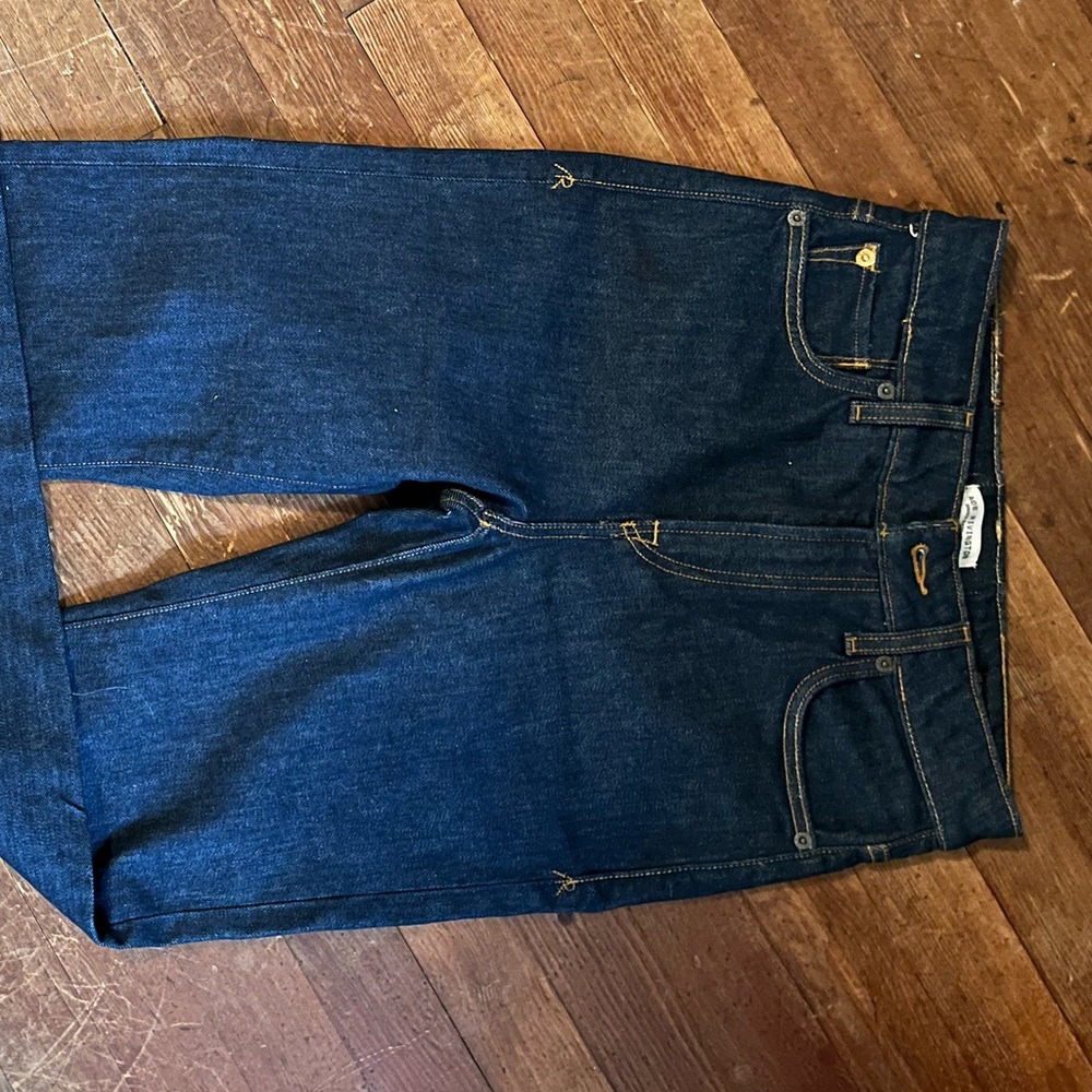 CARDINAL Ace Rivington, dark wash rare mid waist Santa Barbara dark wash jeans.